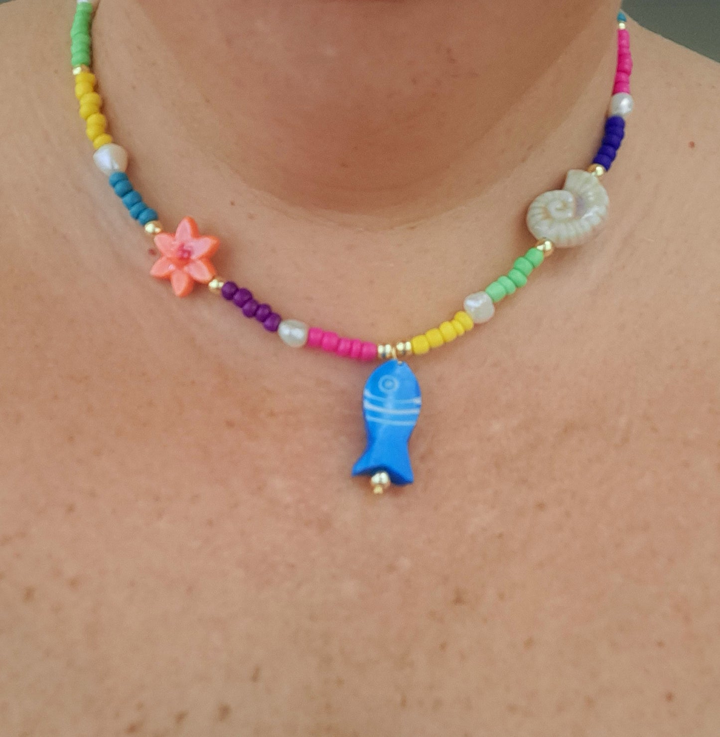 Aqua Blue Choker