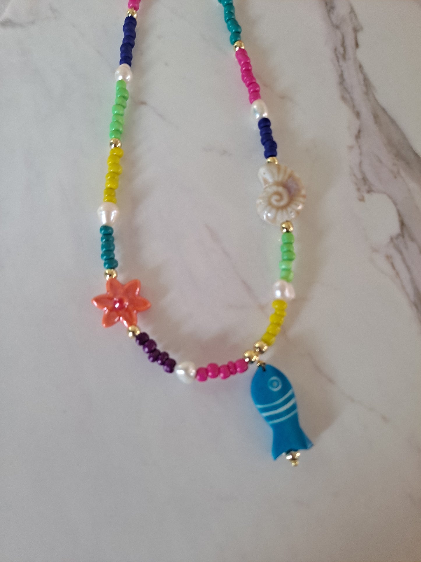 choker colorido estilo de verano