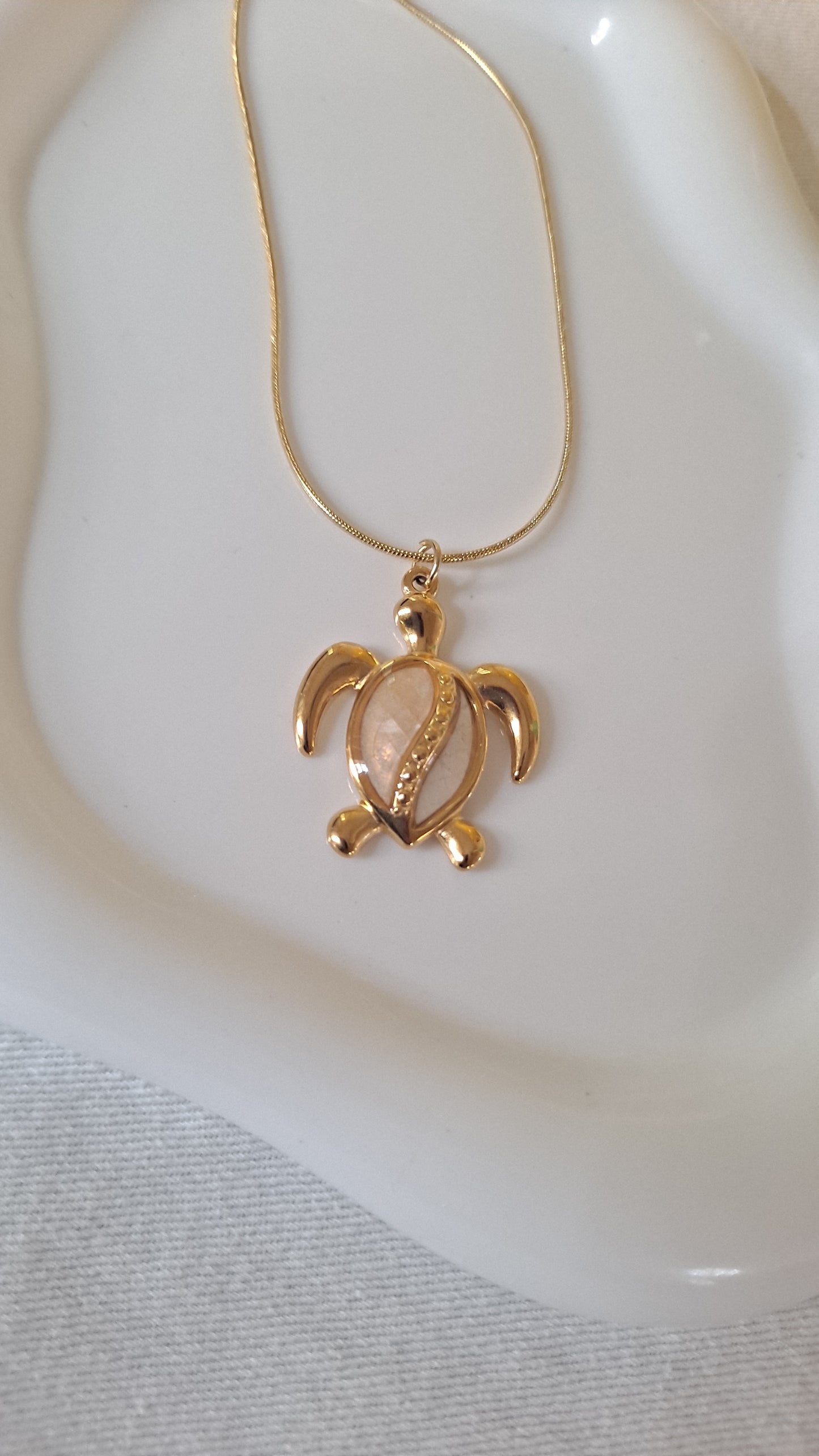 Delicada cadena con tortuga
