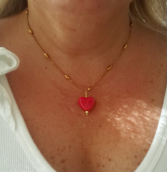 Red Heart Necklace