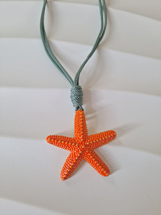 Orange Star Necklace