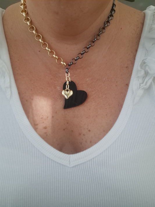 Black Heart Necklace