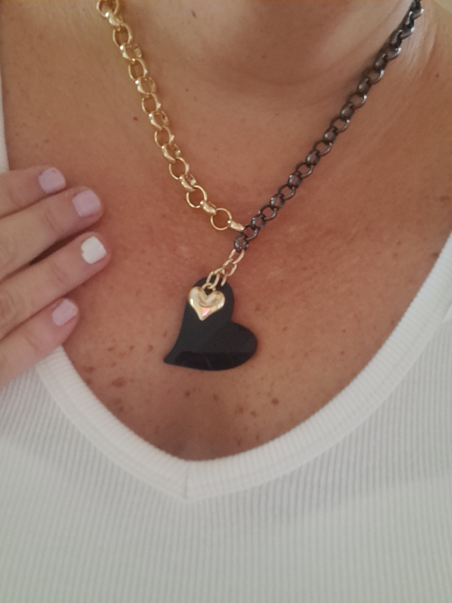 Black Heart Necklace