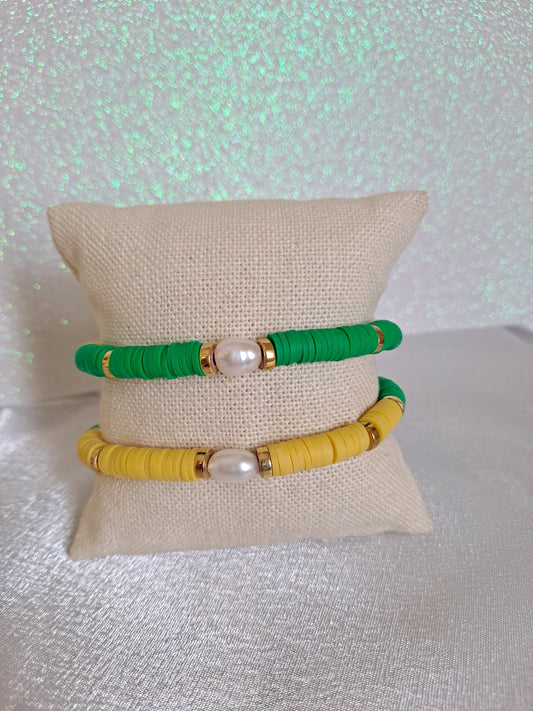 Green & Yellow Bracelets